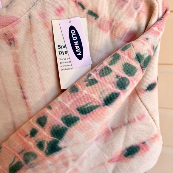 NWT Old Navy tie dye crop sweatshirt size XS - Picture 4 of 9